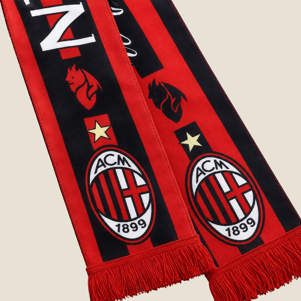 Bufanda AC Milan Roja y Negra