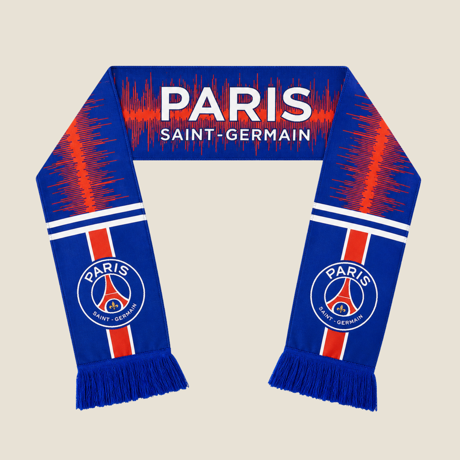 Bufanda Paris Saint-Germain Azul y Roja