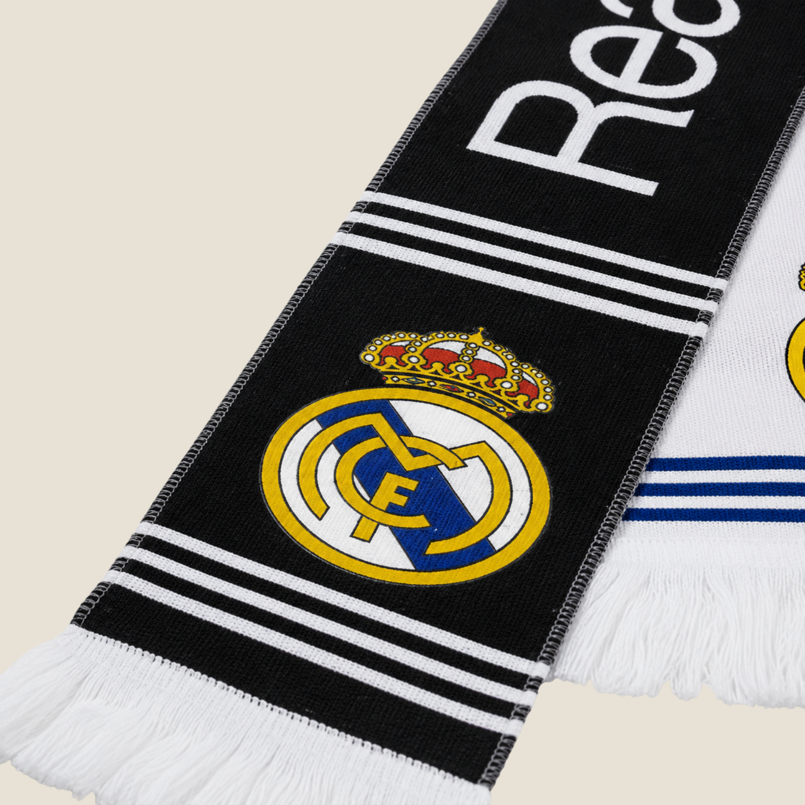 Bufanda Real Madrid Negra y Blanca