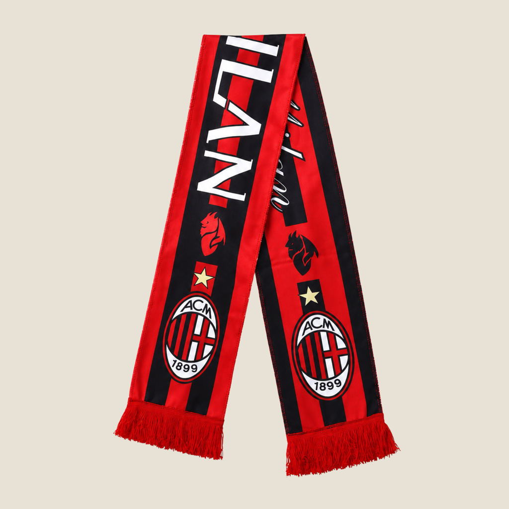 Bufanda AC Milan Roja y Negra
